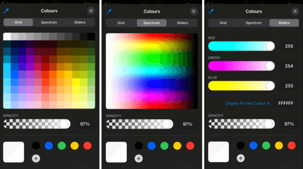 Markup color tool