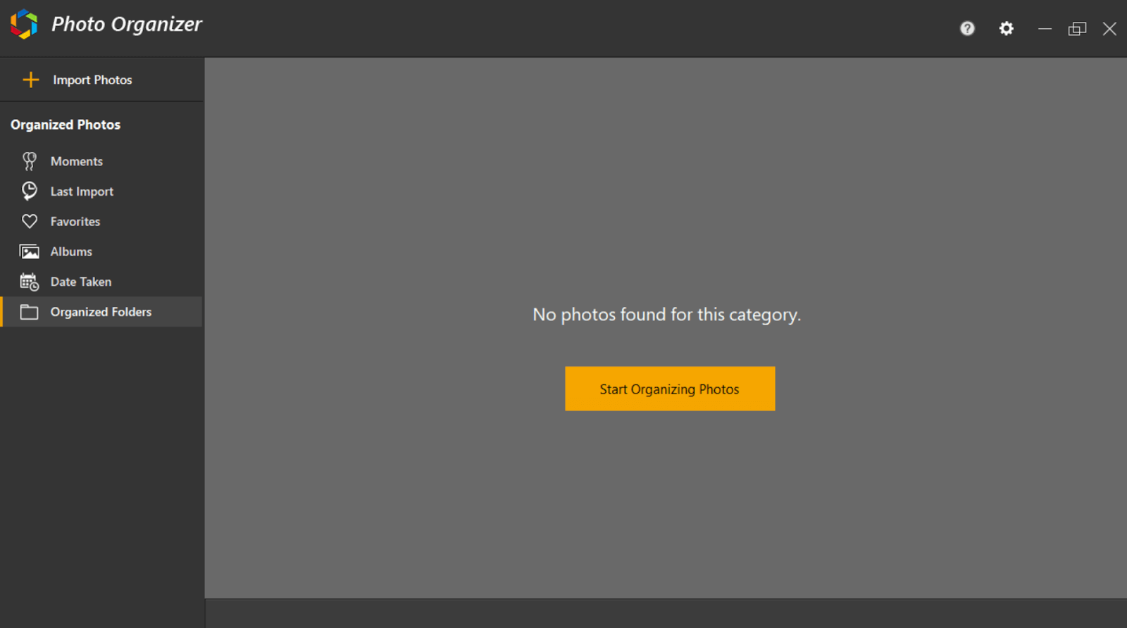 Photos organizer