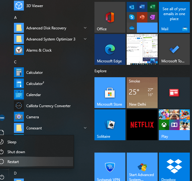 Restart Your Computer