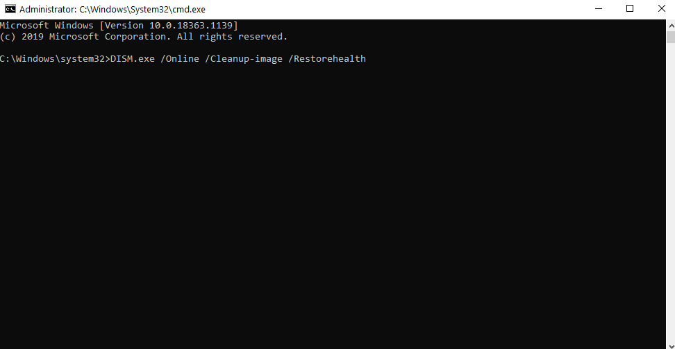 Run DISM.exe and SFC Scan