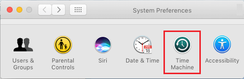 System Preference - Time Machine