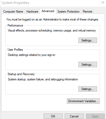 System Properties