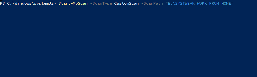 Using The PowerShell