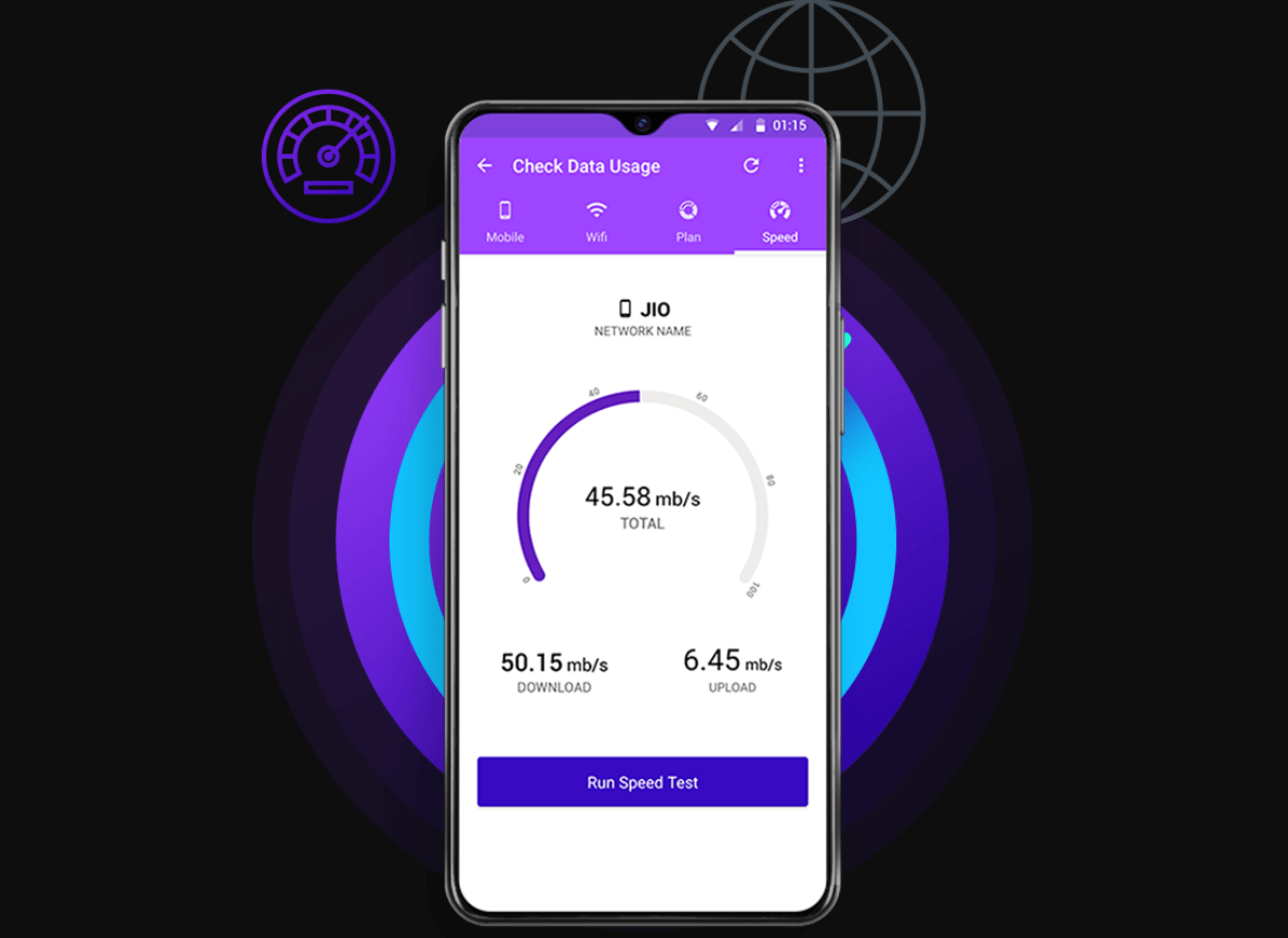monitor the data usage