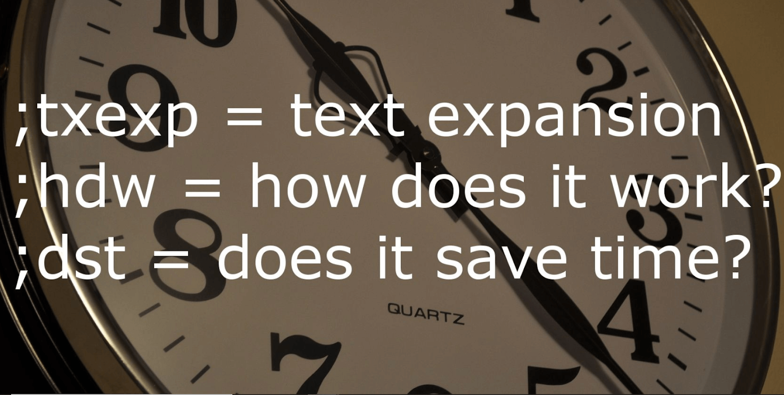 text expander