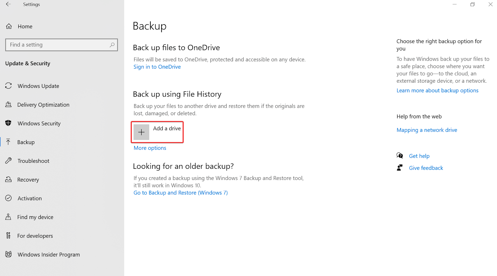 Add drive for data store