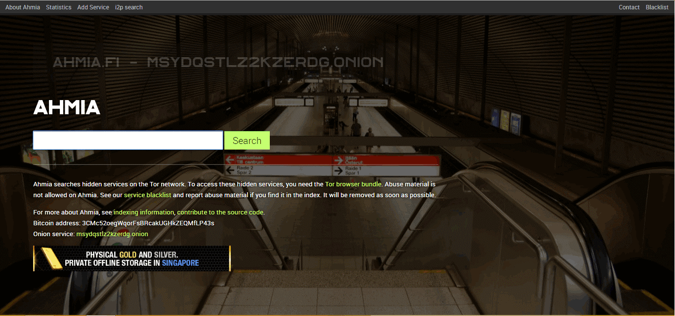 Ahmia - Dark Web Search Engine