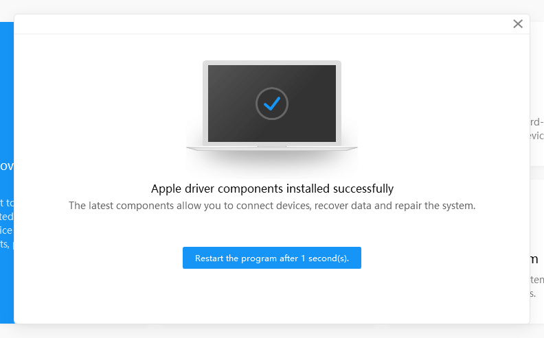 Apple Driver Component Installed Successfully