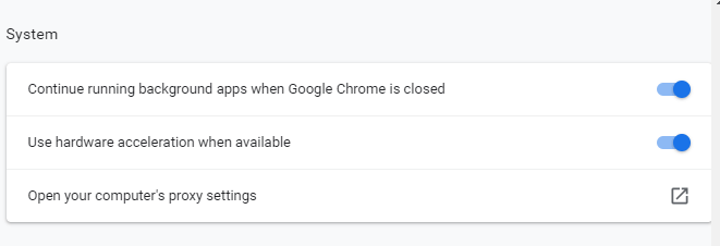 Disable Hardware Acceleration