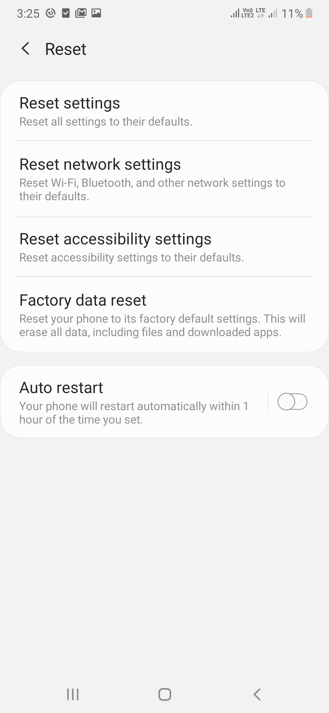 Factory Reset