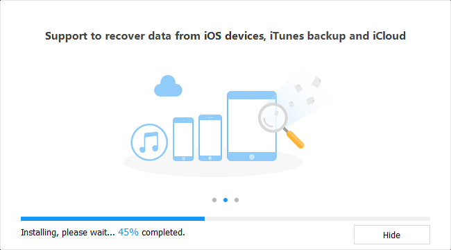 Install the Setup of UltFone IOS data recovery software