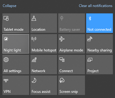 Open Setting via Notifications Center