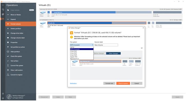 Paragon Partition Manager