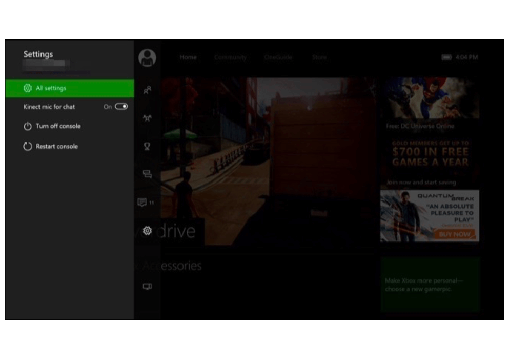 Reset Xbox One From Dashboard