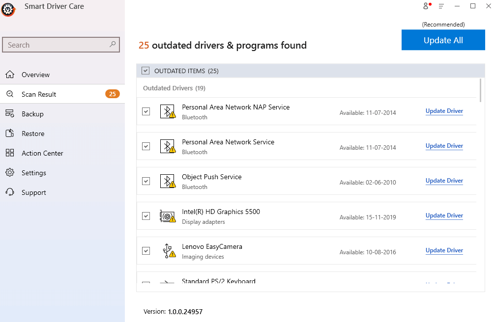 Smart Driver Care - Update All driver