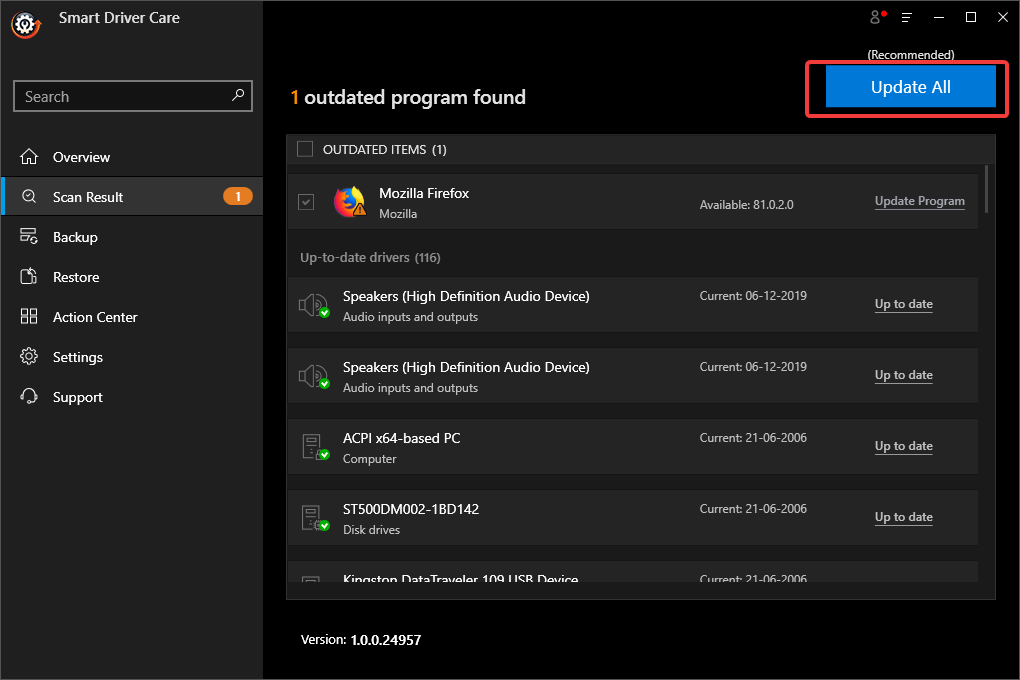 Smart Driver Care _ Update all drivers