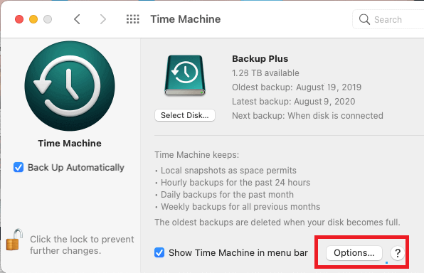 Time Machine Backup Automatically