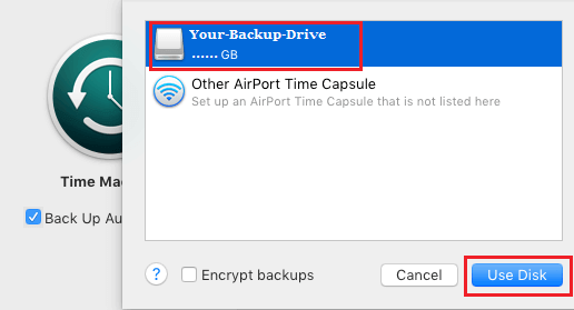 Use Your Backup Drive
