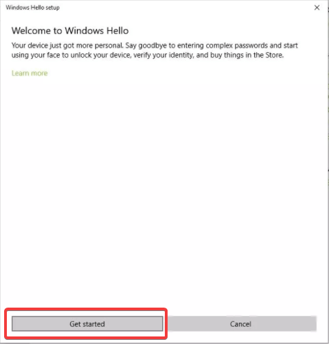 Welcome to Windows Hello
