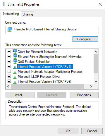 Ethernet Properties