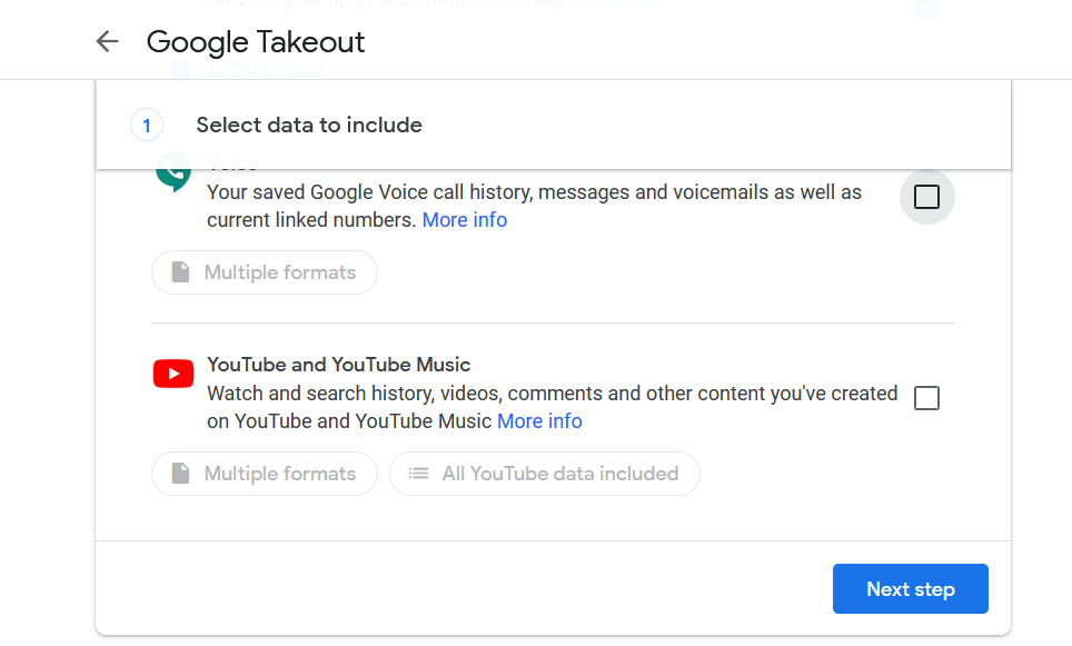 Export Google Drivee
