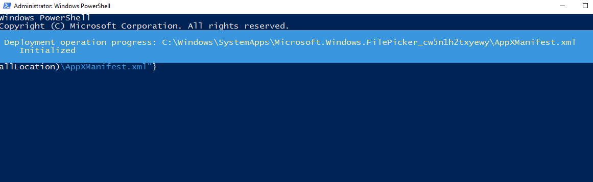 Reinstall the Taskbar