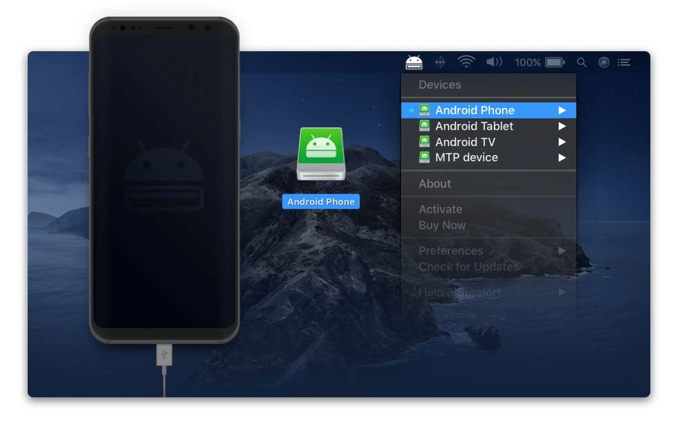 Sync Android with Mac using MacDroid vua USB