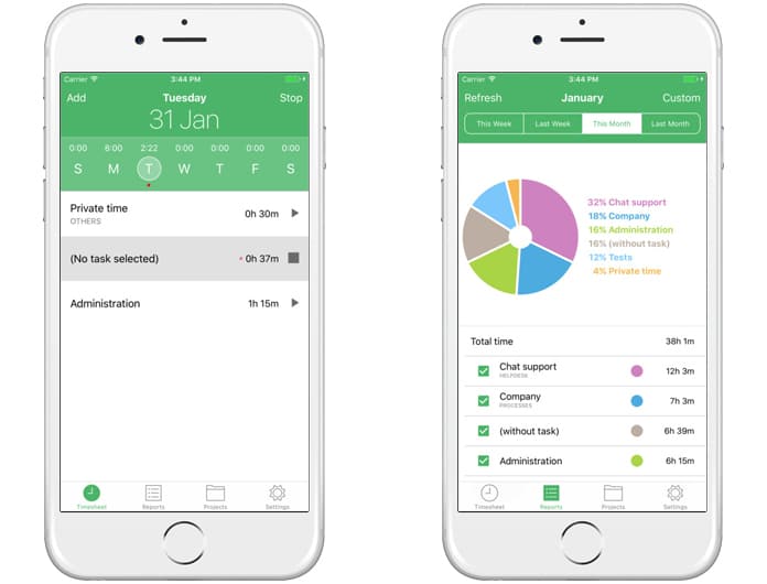 TimeCamp Time Tracking App