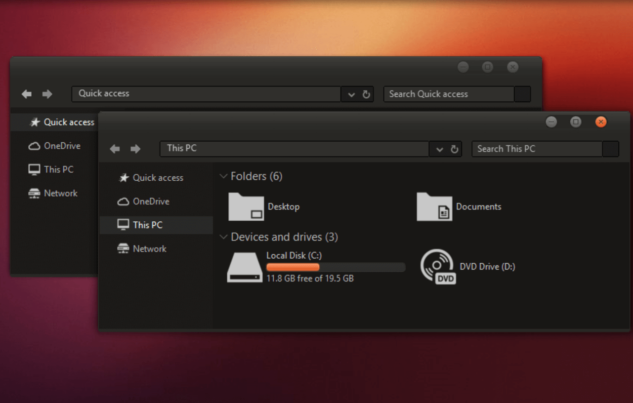 Ubuntu Dark Theme