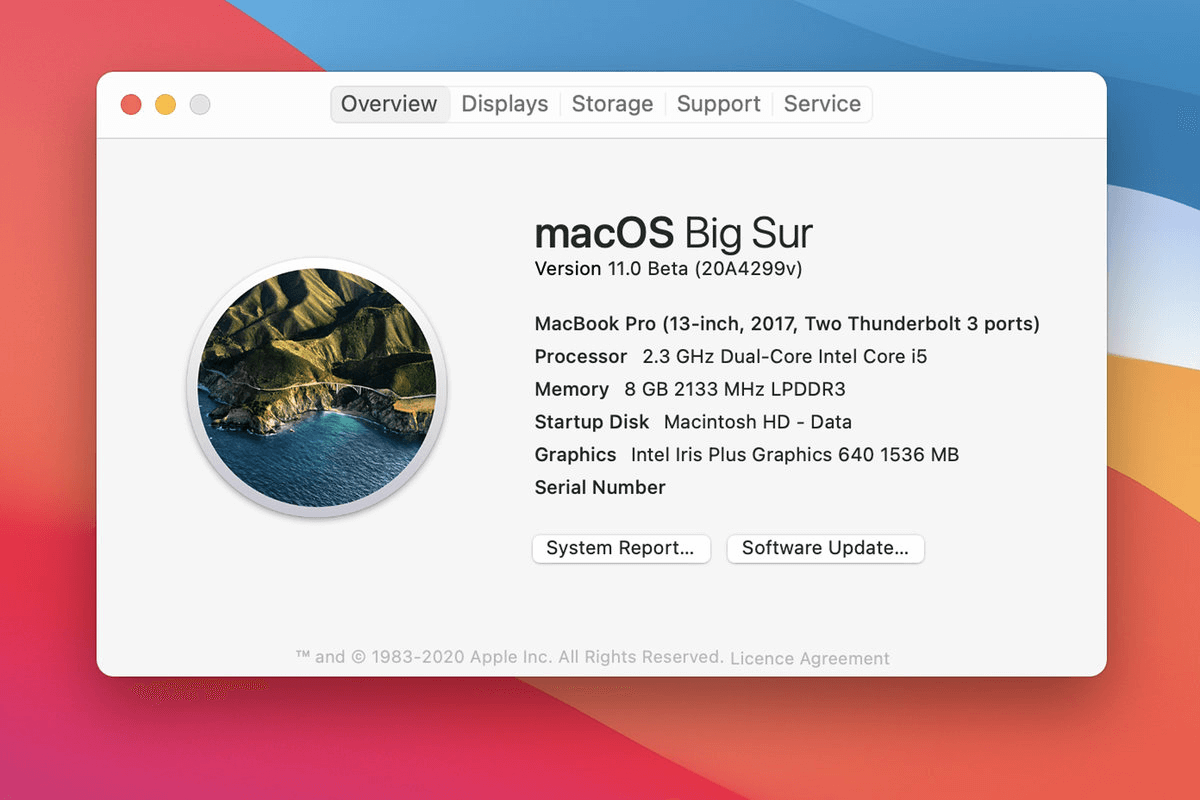 Upgrade to macOS Big Sur
