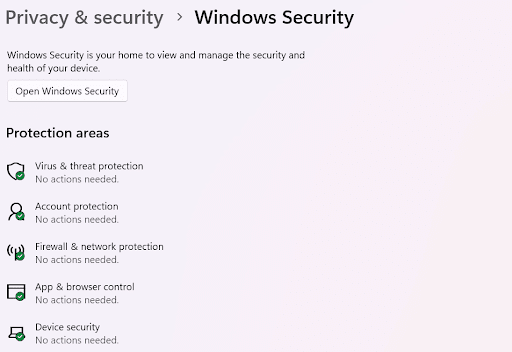 Windows Security