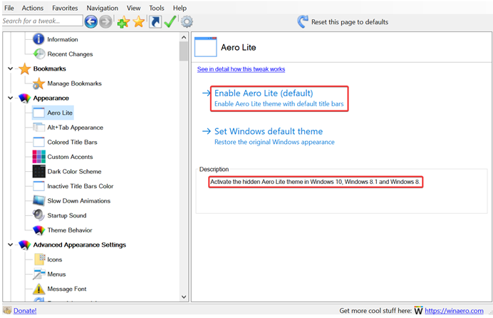 aero glass theme in windows