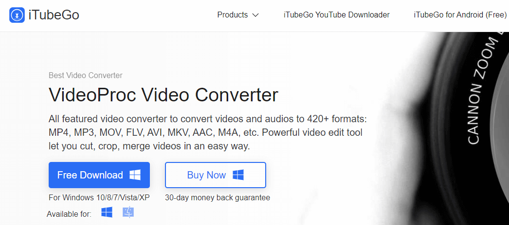 iTubeGo - video converter