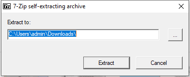 zip self - extracting archive