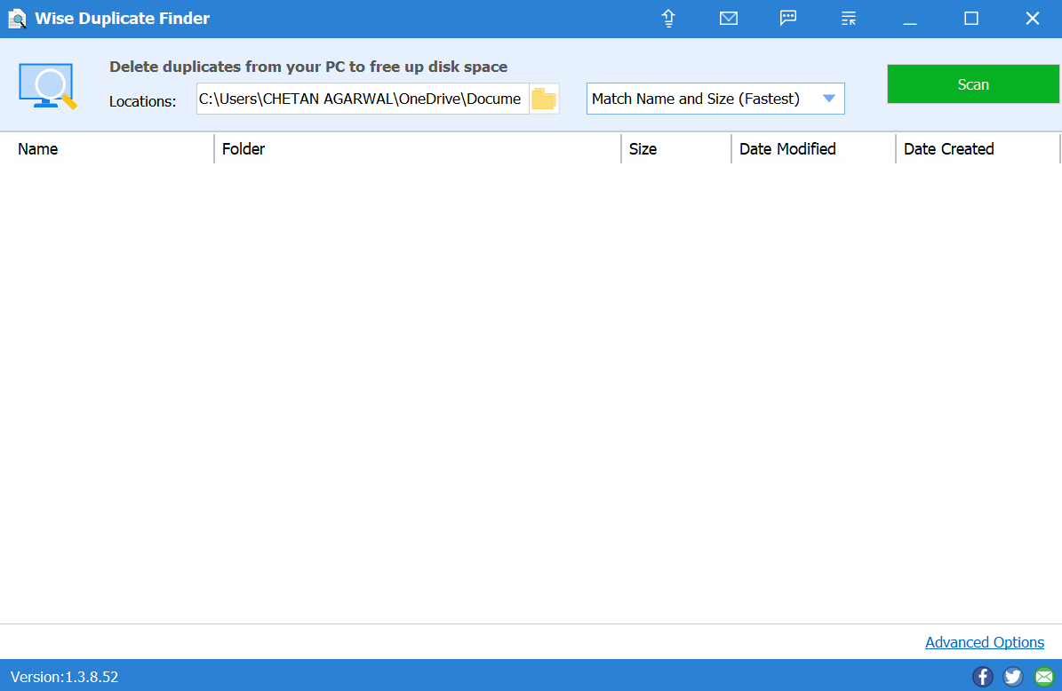 Clear duplicates using Wise Duplicate Finder