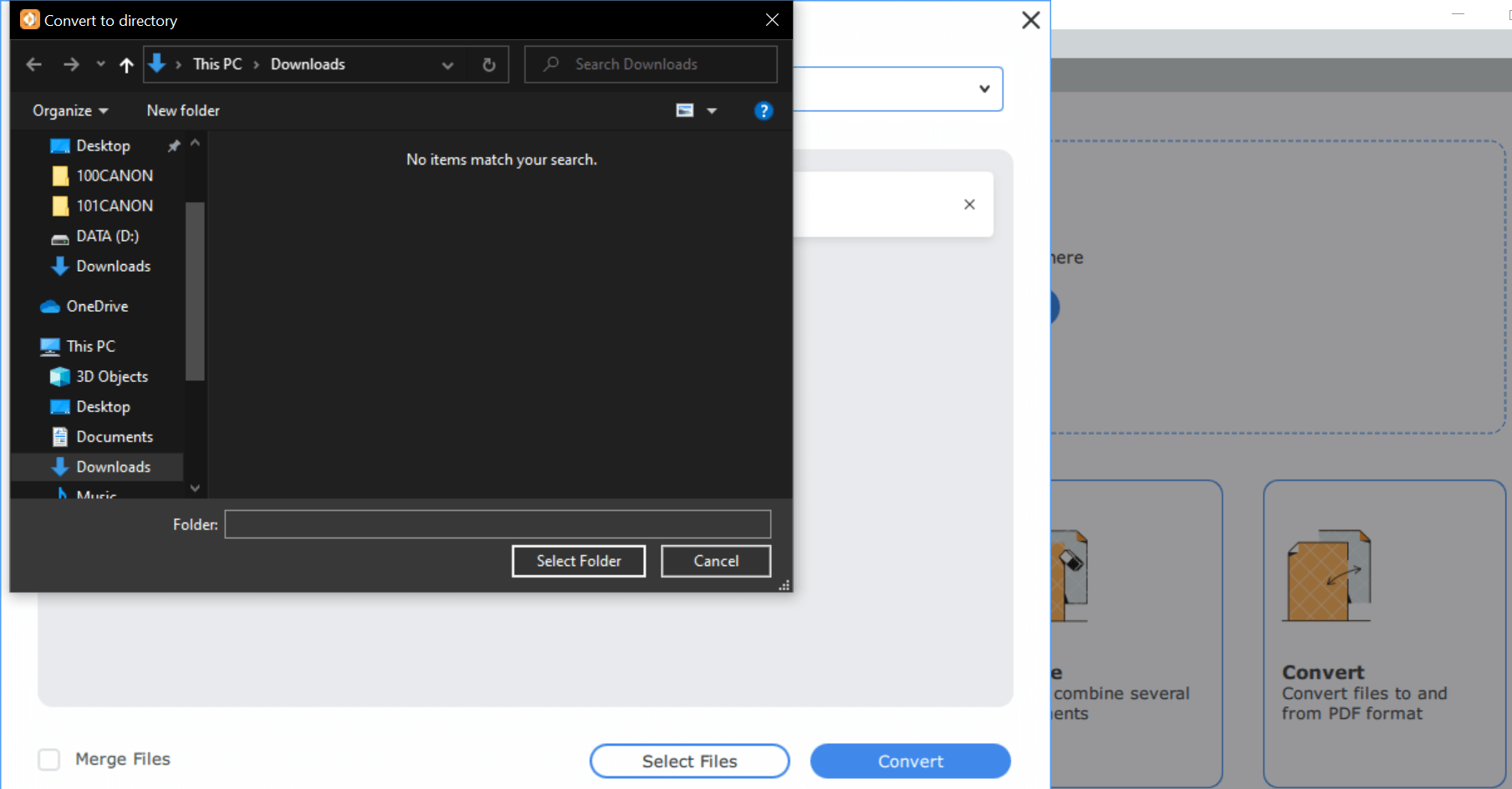 Convert to directory