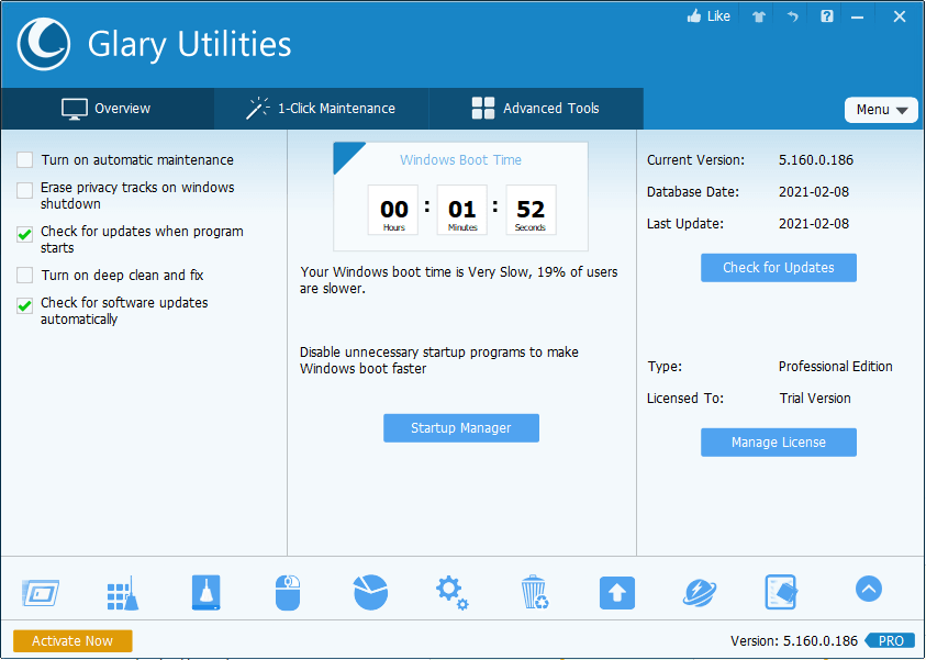 Glarysoft Utilities - Advanced SystemCare Alternatives