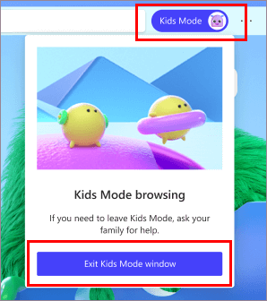 Kids mode in Microsoft Edge