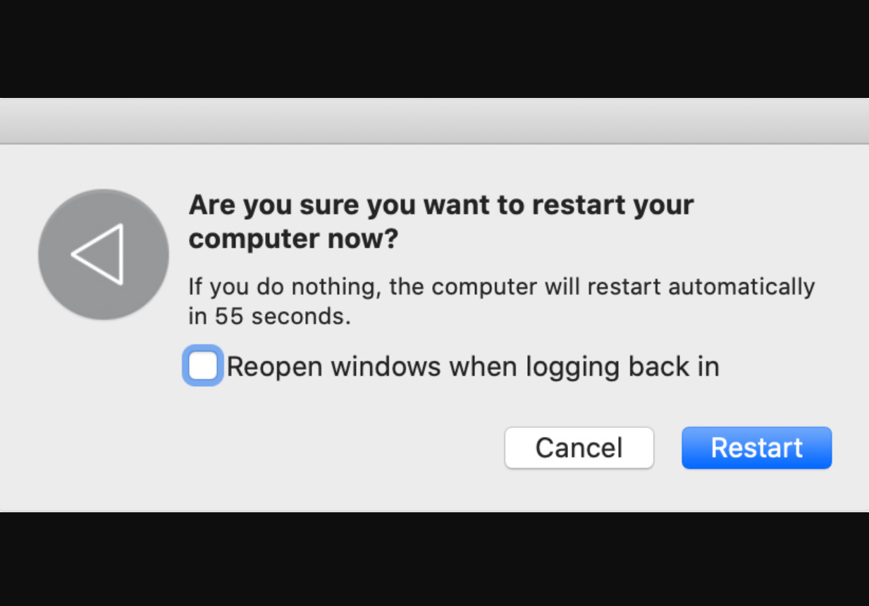 Restart Your Mac