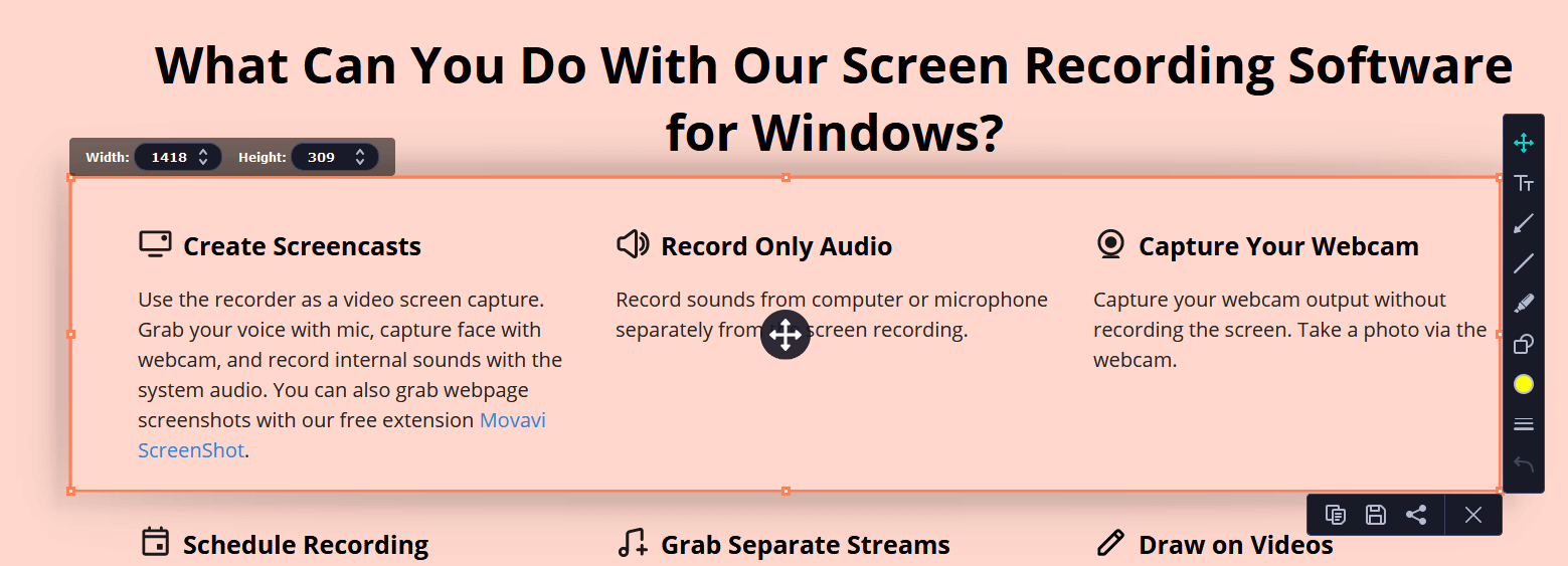 Screen recorder for PC