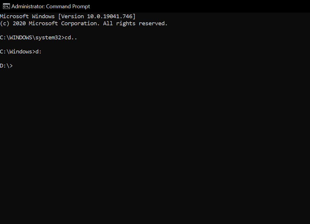 Use Command Prompt