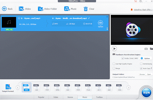 Video Proc - Drag and Drop File