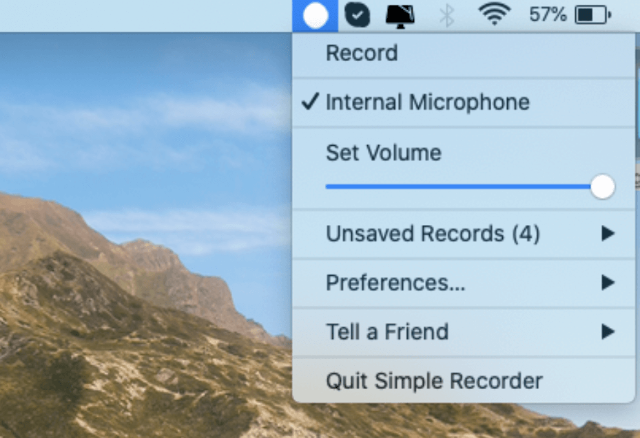 record audio on Mac