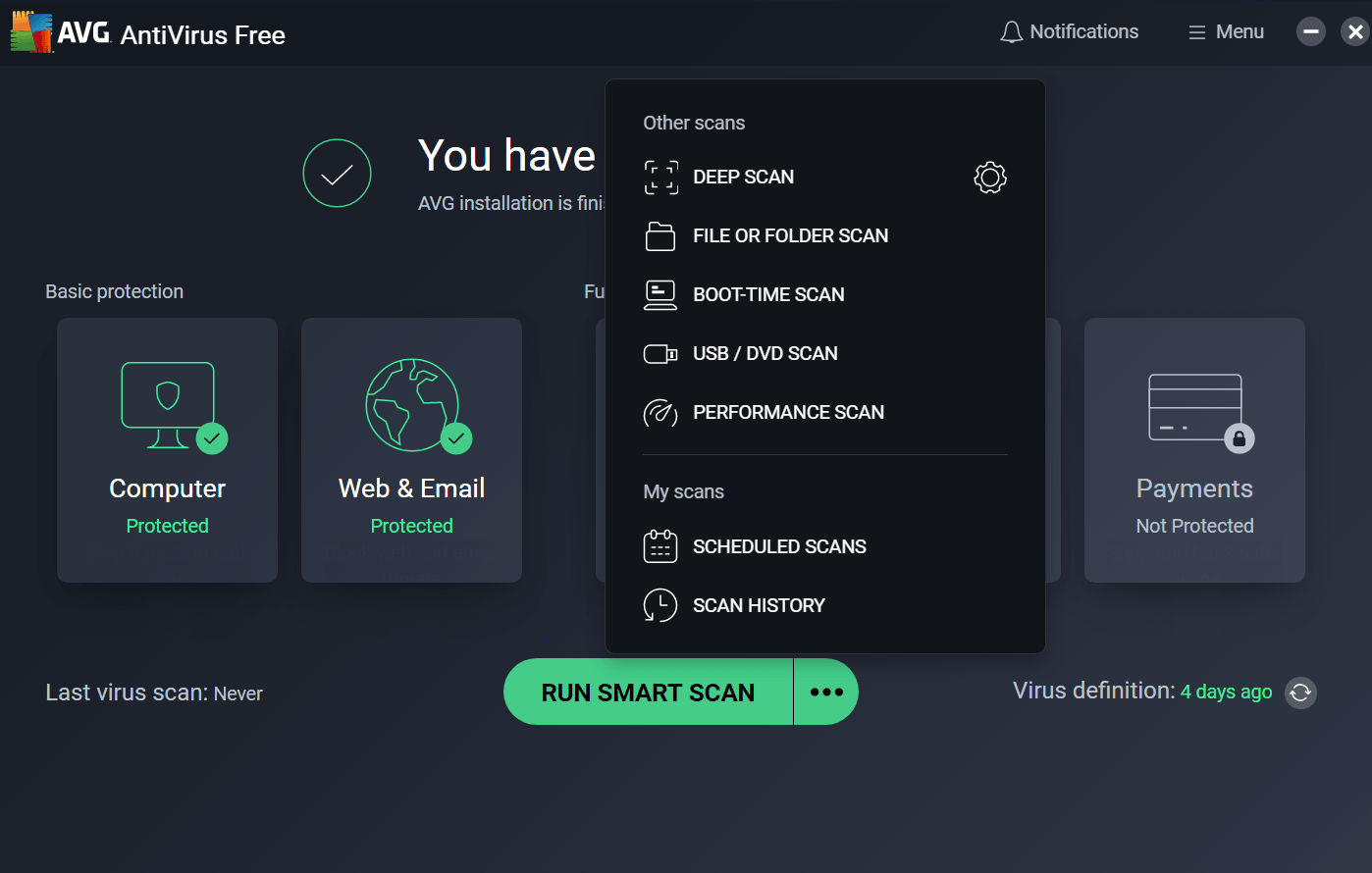 scanning control