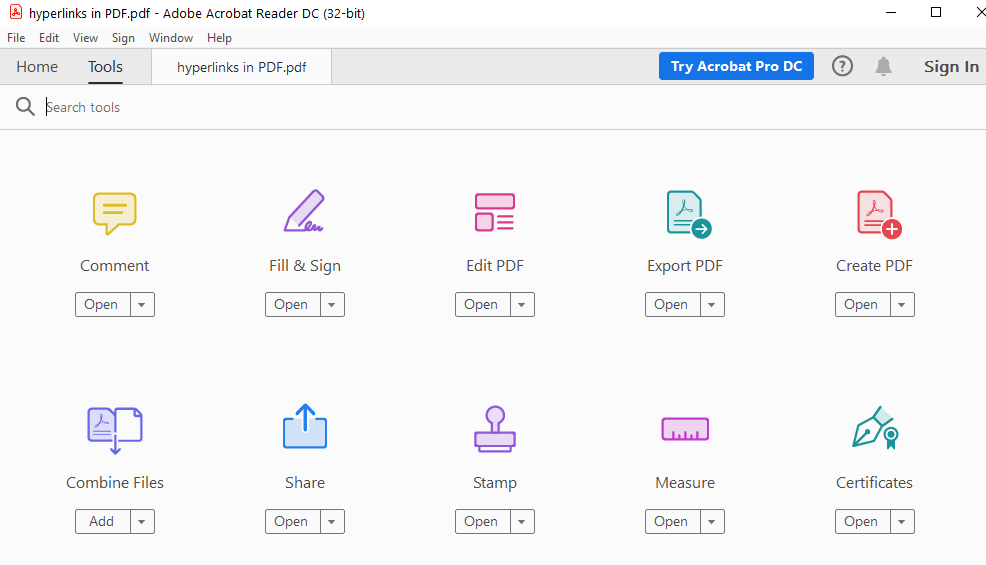 Adobe Acrobat To Add Hyperlink To A PDF