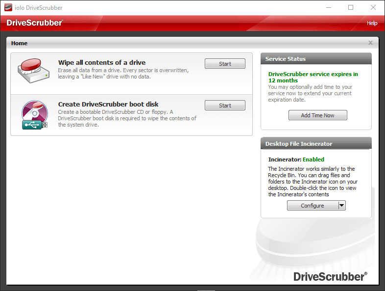 Driver Scrubber Features