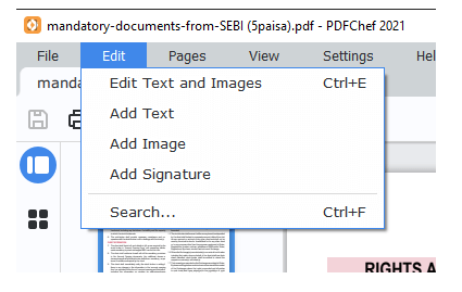 Edit PDF