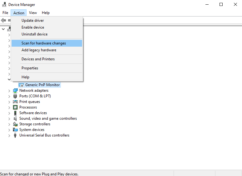 Enable PnP Monitor