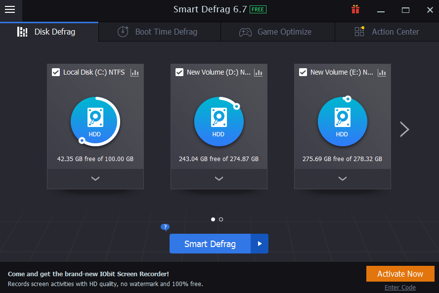 Iobit Smart Defrag 6