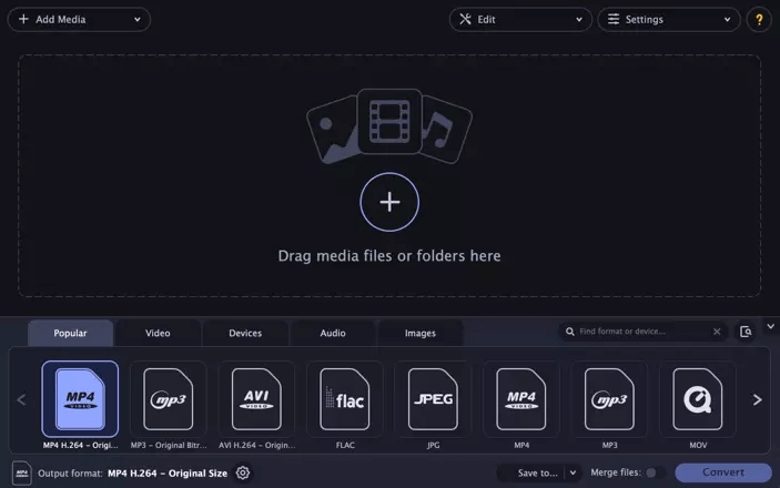 Movavi Interface